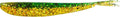 Lunker City Fishing Fin-S Fish 3.5" Split Tail Soft Plastic Jerk Bait Minnow Original Walleye and Bass Lure, 10 Per Bag, Made in The USA - Perch 61