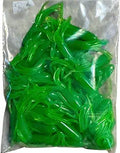 New 50 pk 1.5" Southern Crappie Pro Fishing Tube Jig Skirts Perch Bluegill Bream All-Purpose Freshwater Equipment Saltwater Lure Bait Kit Little Hustler (Electric Lime)