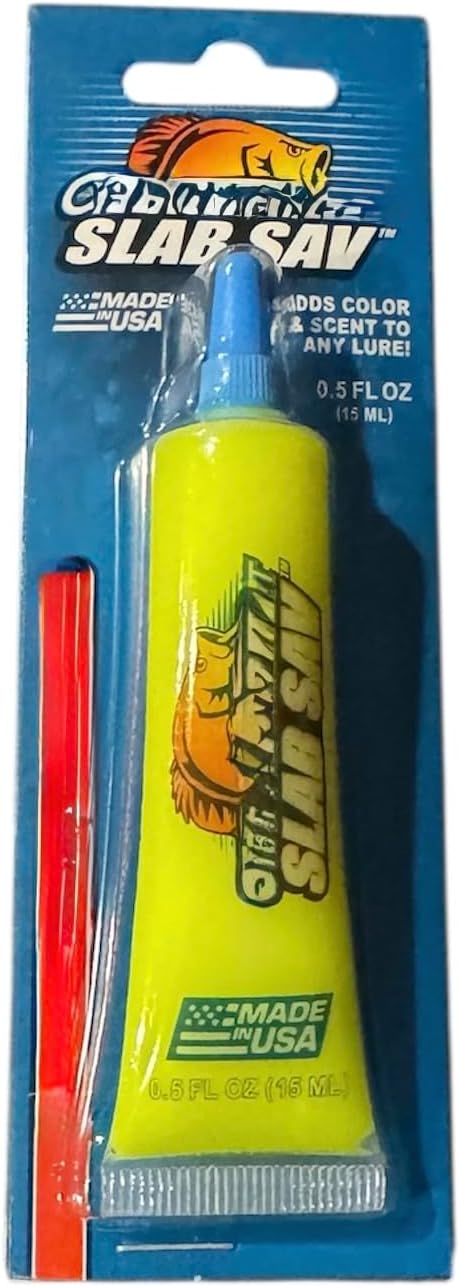 Lealand's Slab Sav Fishing Lure Scent Additive, 0.5 FL OZ, Adds Color & Scent, Made in USA ~ Choose Your Color (Chartreuse)