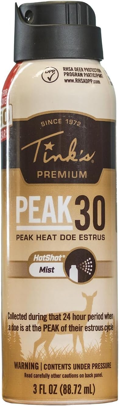 Tink PEAK30 Premium Doe Estrus 3 oz Hot Shot Mist
