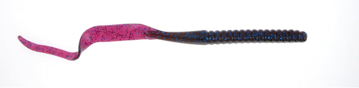 PowerBait Power Worms Soft Bait - Blue Fleck - 10in | 25cm - Bass