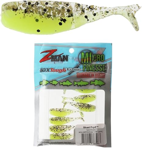 Z-Man MSH-69PK8 Shad Fryz 1.75" Space Guppy 8 Pack