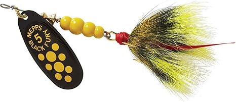 Mepp's BF5T Y Black Fury - Dressed Treble, 1/2-Ounce, Yellow Dot