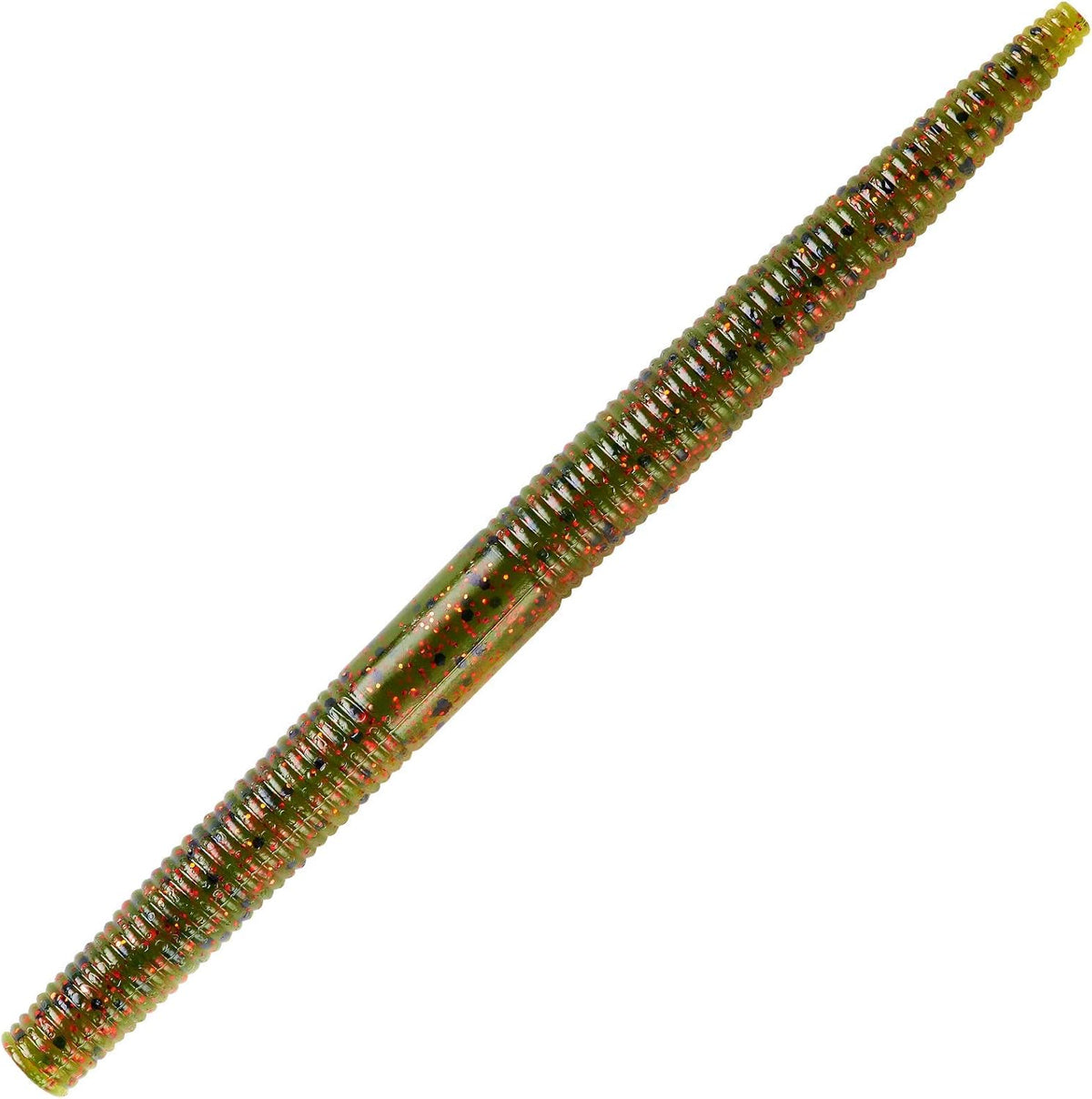 YUM Baits Co. Lures YDG502 Dinger Fishing Bait, Watermelon/Red Flake,8 Count, 5"