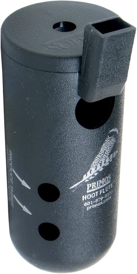 Primos Hunting Hoot Flute Owl Call, Turkey Hunting Owl Call 314, Black