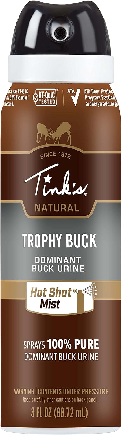 Tink's Hot Shot Trophy Buck Mist Aerosol Can, 3-Ounce