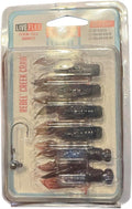 Rebel Creek Craw Live Flex Bold Scent 1/10 oz Jig Head 6 Pk ~ Texas Red