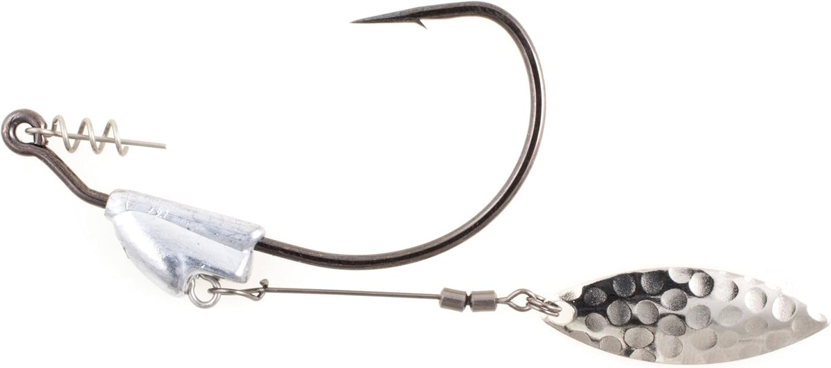 Owner American Flashy Swimmer Hook with CPS (2 Per Pack), 5/0, 1/4-Ounce, Black Chrome (5188-014)