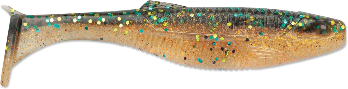 Rapala CrushCity Mayor Soft Plastic Paddle Tail Swimbait, Strong Kicking Action for Swim Jigs & Underspins, Bass, Redfish, Trout, Snook, Walleye & More, Perch, 2-1/2"