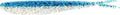Lunker City Fishing Fin-S Fish 3.5" Split Tail Soft Plastic Jerk Bait Minnow Original Walleye and Bass Lure, 10 Per Bag, Made in The USA - Blue Ice 25