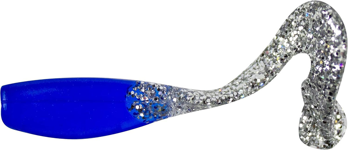 Bobby Garland Stroll'R Soft Plastic Crappie Fishing Lure, Fishing Gear and Accessories, 2.5", Pack of 12, Blue Chrome