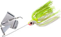Booyah BYB38-606 Buzz Bait, 3/8-Ounce, White Chartreuse Shad/Alum Clacker, Model:BYB38606