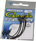 Gamakatsu Extra Wide Gap Worm Hook-6 Per Pack (Black, 2/0)
