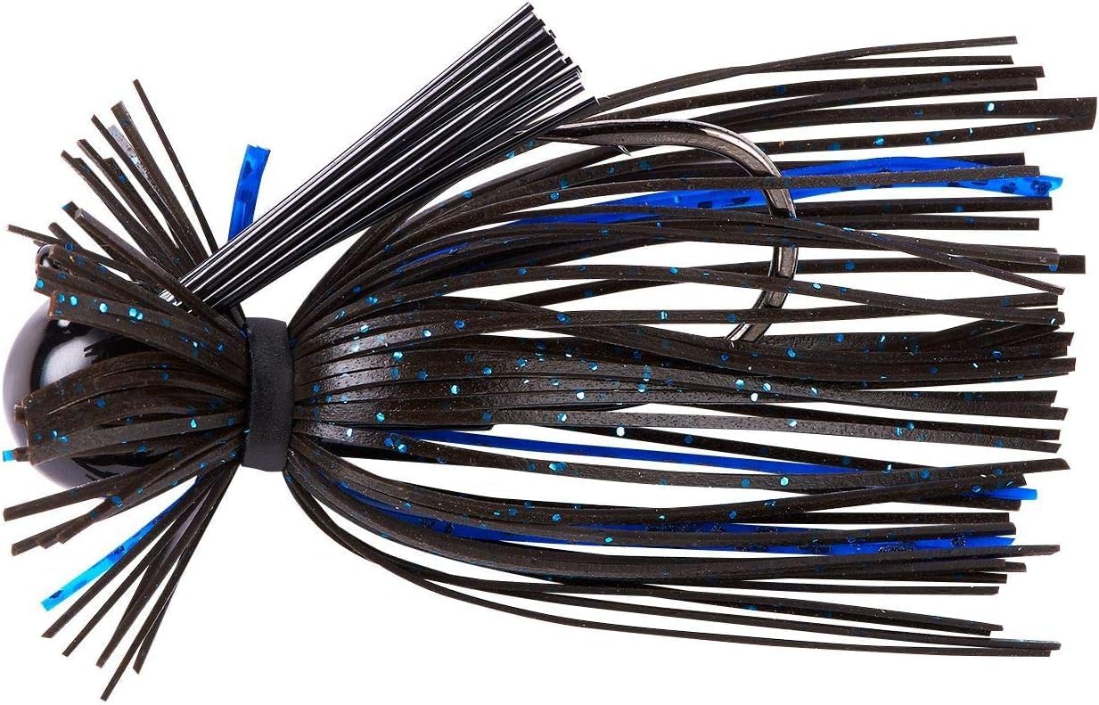 Heavy Finesse War Jig Bass Fishing Eagle Lure 1/2 0z 2 Pack (Black/Blue)