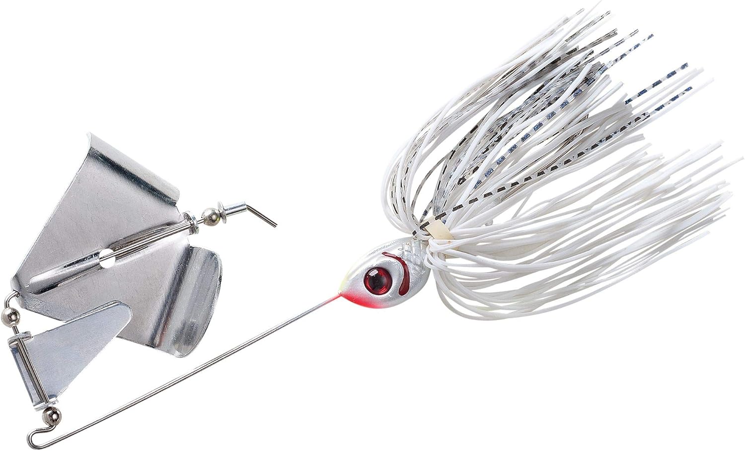 BOOYAH Buzz Buzzbait Bass Fishing Lure, Snow White Shad, 3/8 oz