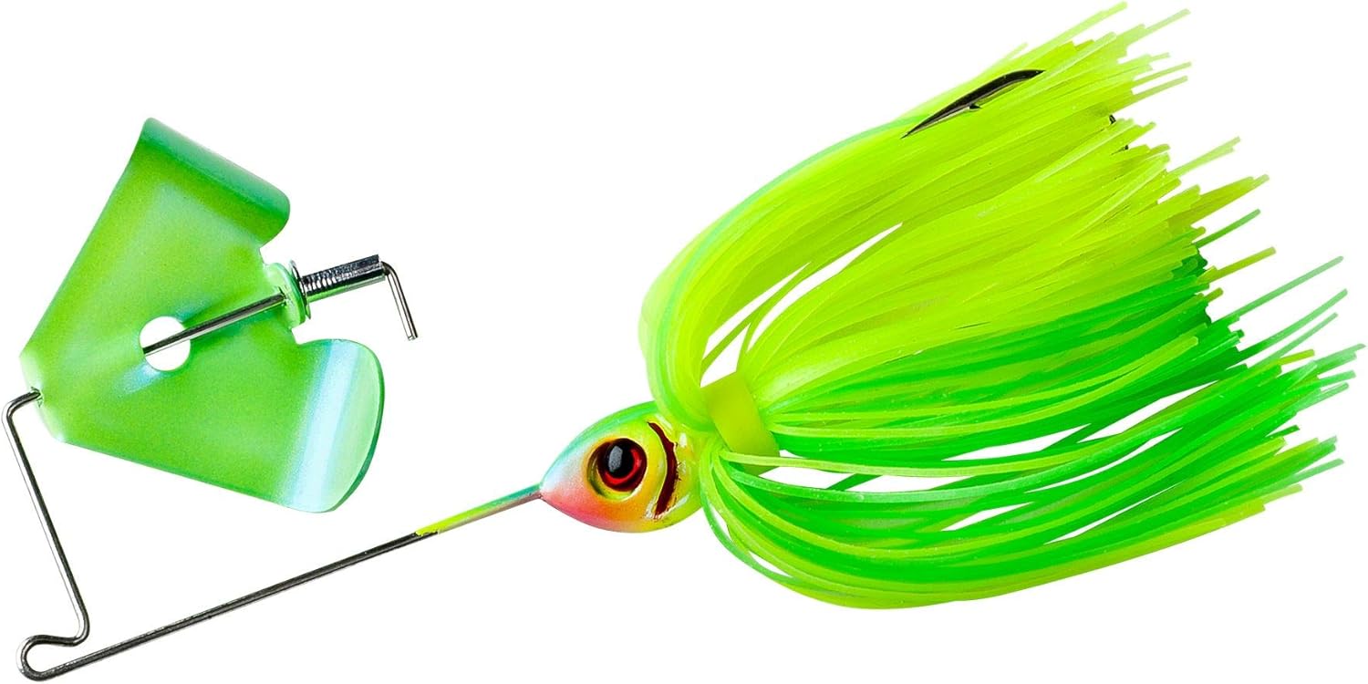 Booyah unisex adult Buzz Pond Magic Small Water Spinner Bait Bass Fishing Lure, Limetreuse, Small US