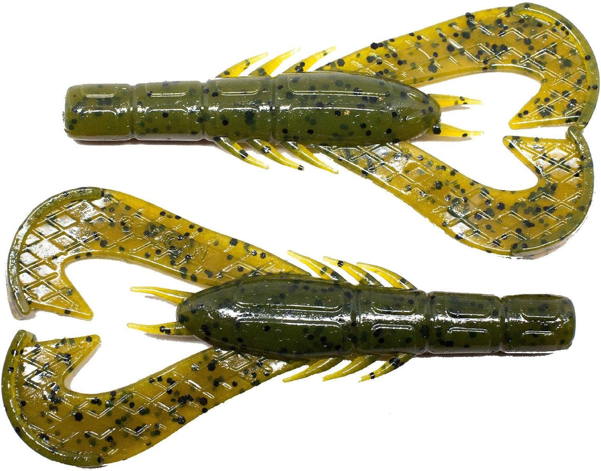 Googan Baits GKC-GNP Krackin' Craw 4", Green Pumpkin, one Size