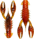 Z-Man TRDCR-47PK6 TRD Crawz 2.5" Green Pumpkin Orange 6 Pack Pack