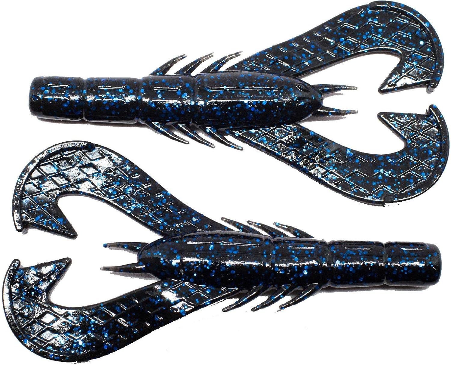 Googan Baits GKC-BLB Krackin' Craw 4", Black Blue Flake, Multi, One Size