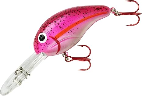 Bandit Lures 300 Crankbait Bass Fishing Lures, Fisghing Accessories, Dives to 12-feet Deep, 2", 1/4 oz, Hotty Totty, (BDT3D48)