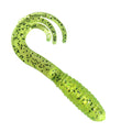 Generic 2"" Triple TIP GRUB Lure Soft Bait (25 Pack) (Chartreuse Sparkle)