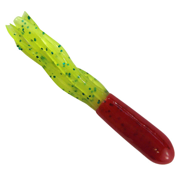 New 50 pk 1.5" Southern Crappie Pro Fishing Tube Jig Skirts Perch Bluegill Bream All-Purpose Freshwater Equipment Saltwater Lure Bait Kit Little Hustler (red Chart Sparkle)
