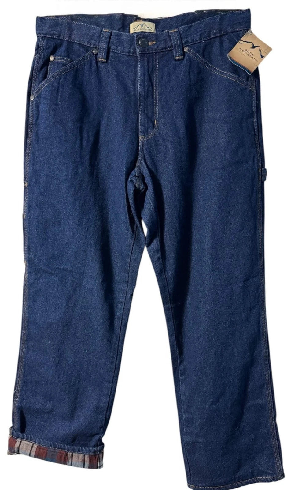 Blue Mountain Flannel Lined Carpenter Jeans Mens Utility Workwear