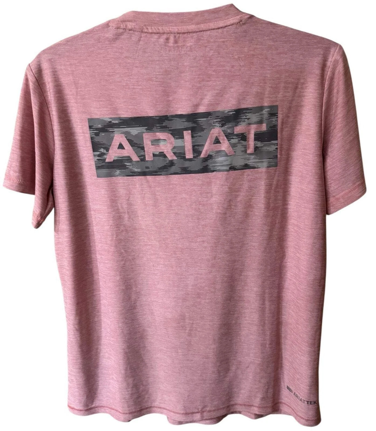 Ariat Tek Shirt Top Womens Size S Performance Crew Short Sleeve Laguna ~ Zephyr