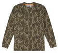 Mossy Men's Long Sleeve Camo Hunting Shirt, Crew Neck, Camouflage Pattern ~ Large